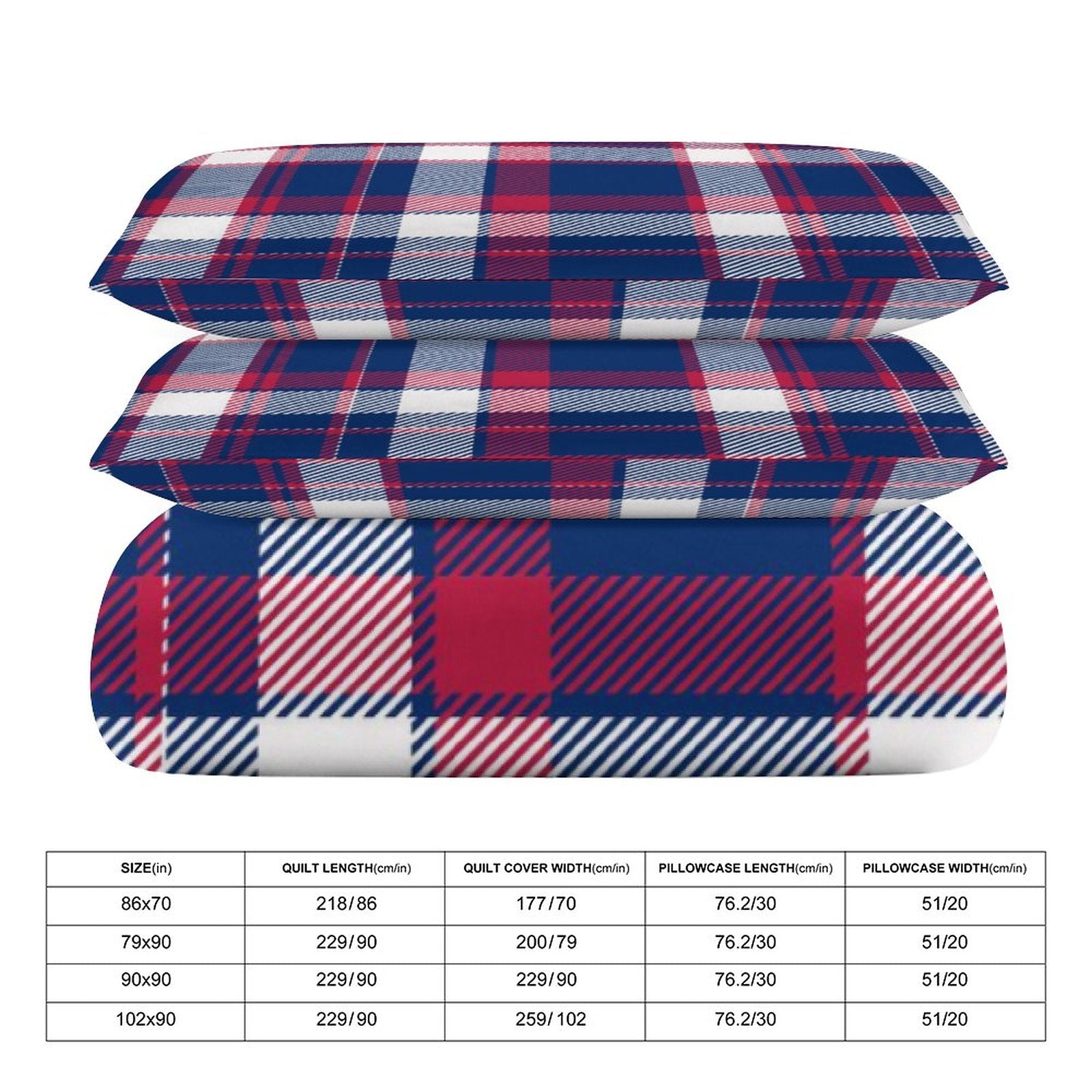 Full 3-Piece Bedding Set-86"×70"/ 218×177cm