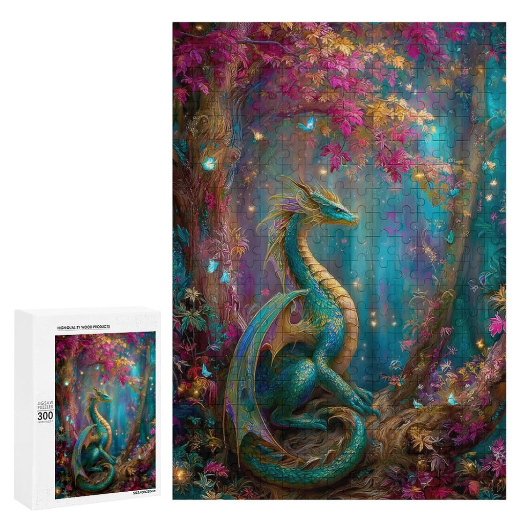 Mystical Dragon Wooden Puzzle