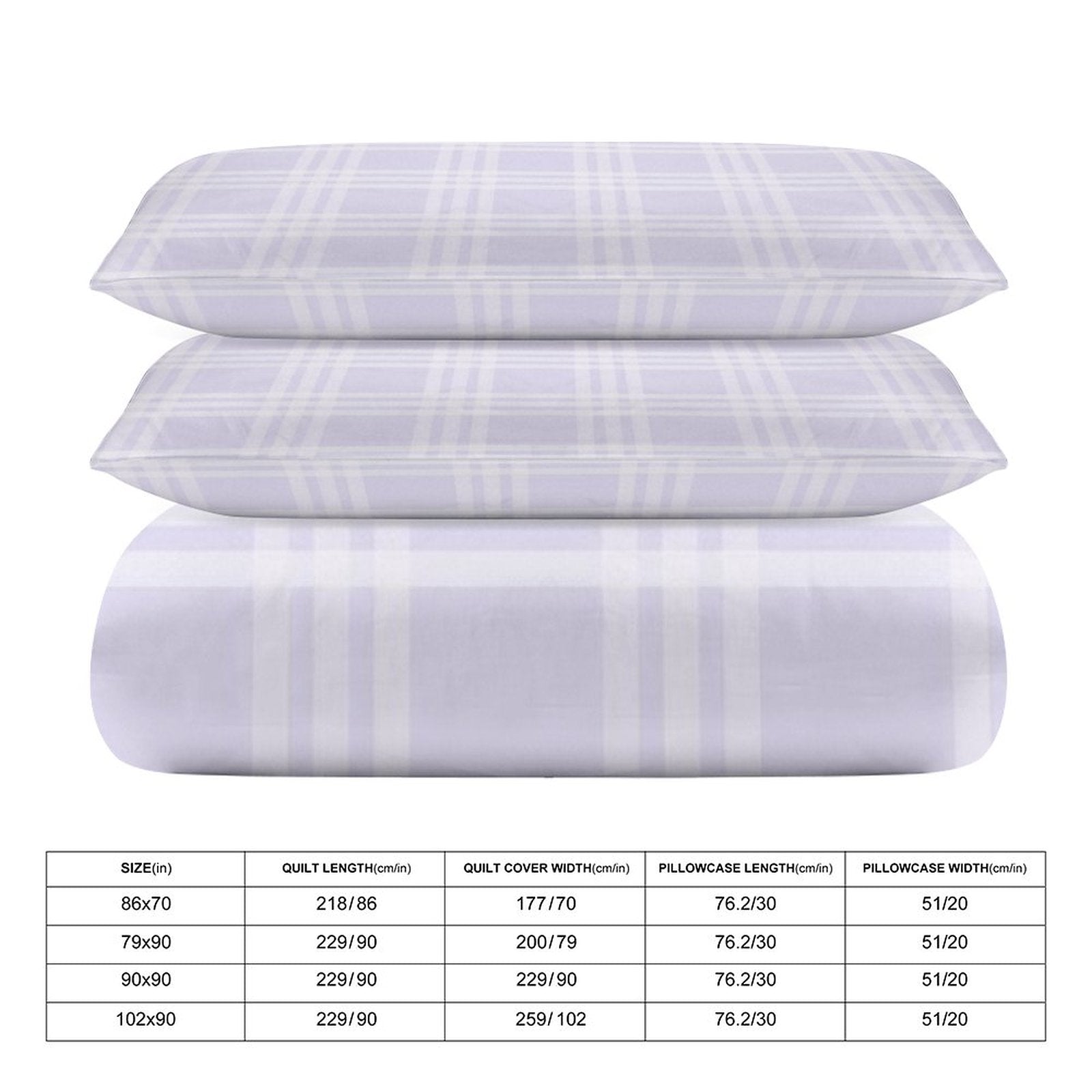 Queen 3-Piece Bedding Set-90"x90"/ 229x229cm