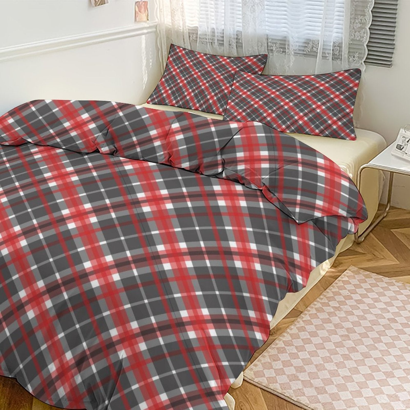 Queen 3-Piece Bedding Set-90"x90"/ 229x229cm