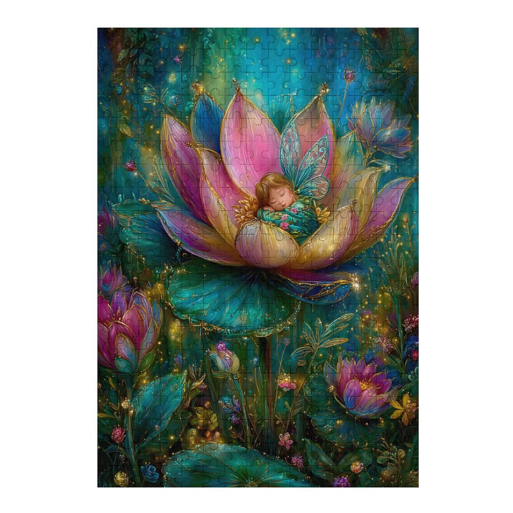 Mystical Lotus Fairy Wooden Puzzle