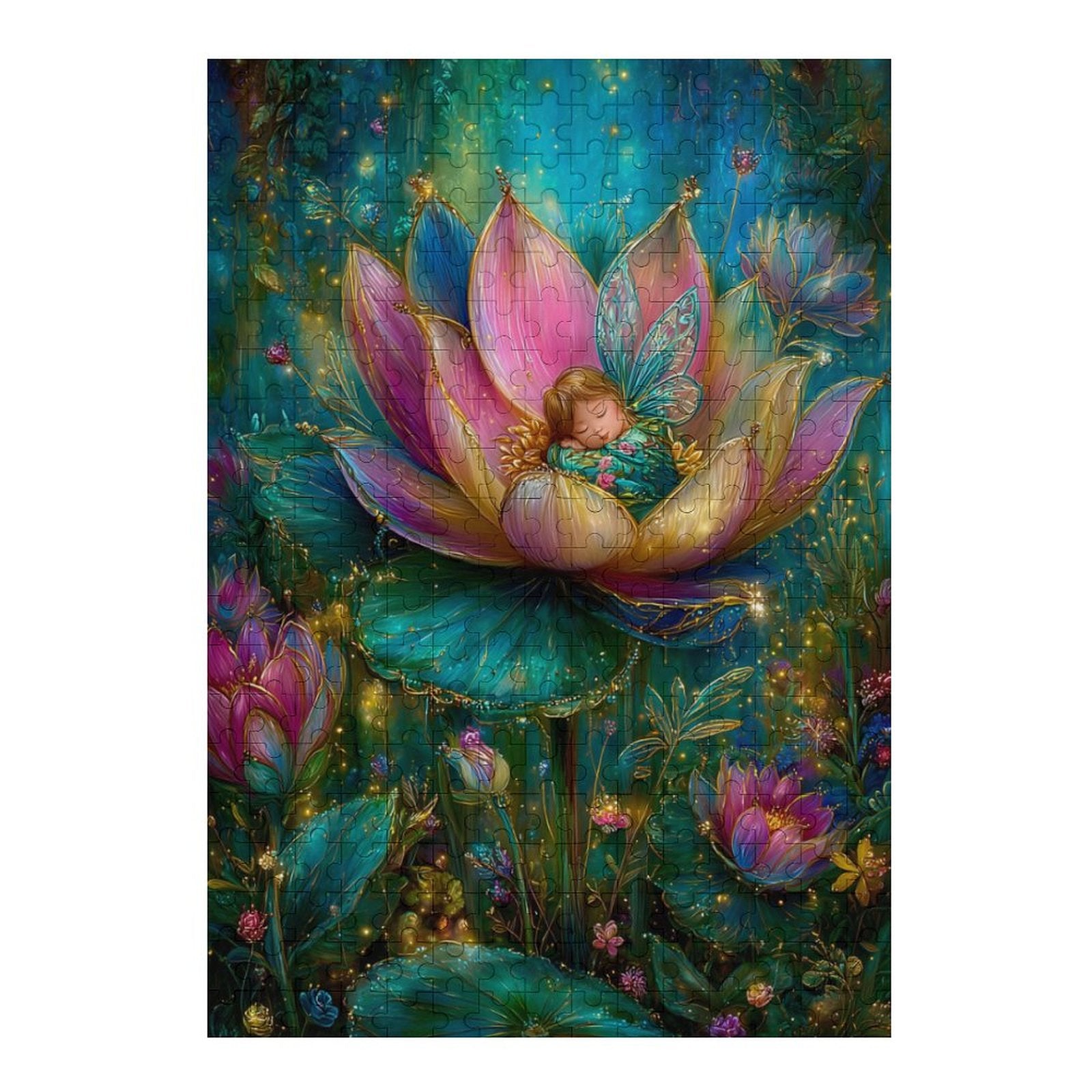 Mystical Lotus Fairy Wooden Puzzle
