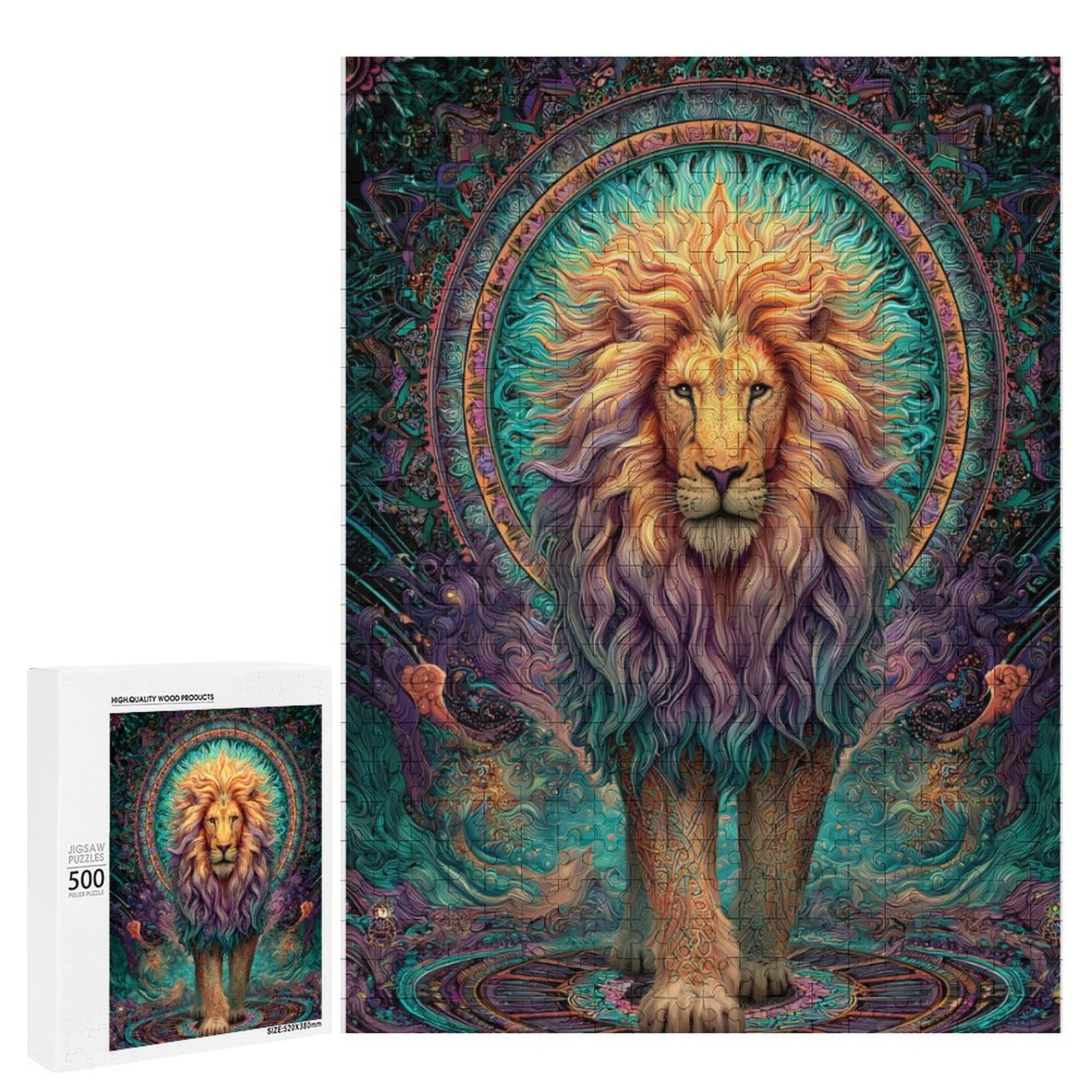 Leo King of the Jungle Wooden Puzzle