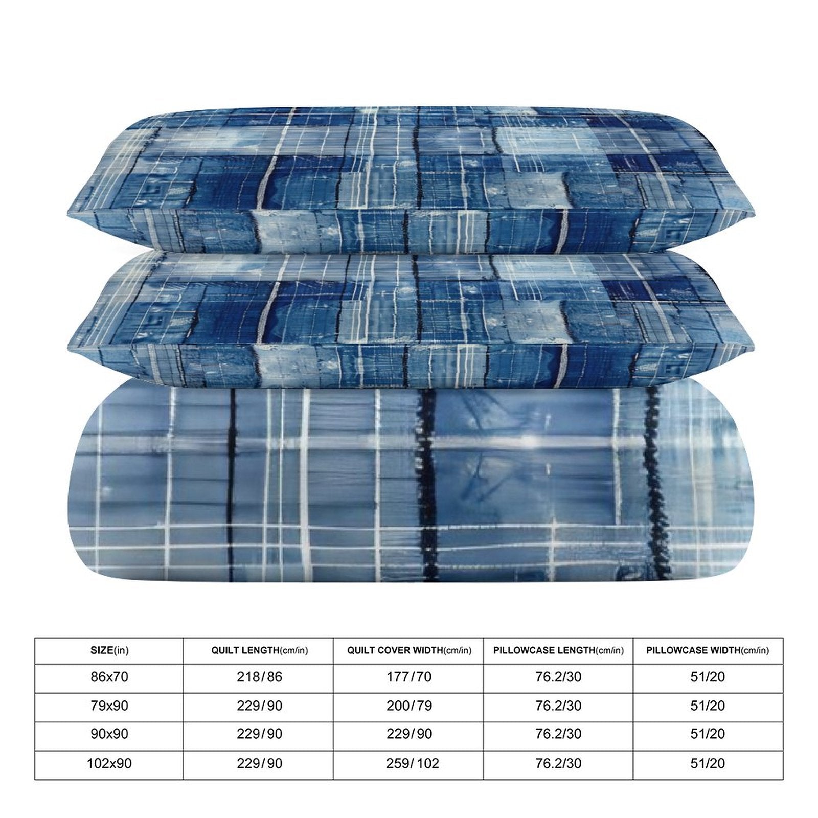 King 3-Piece Bedding Set-102"x90"/ 259x229cm