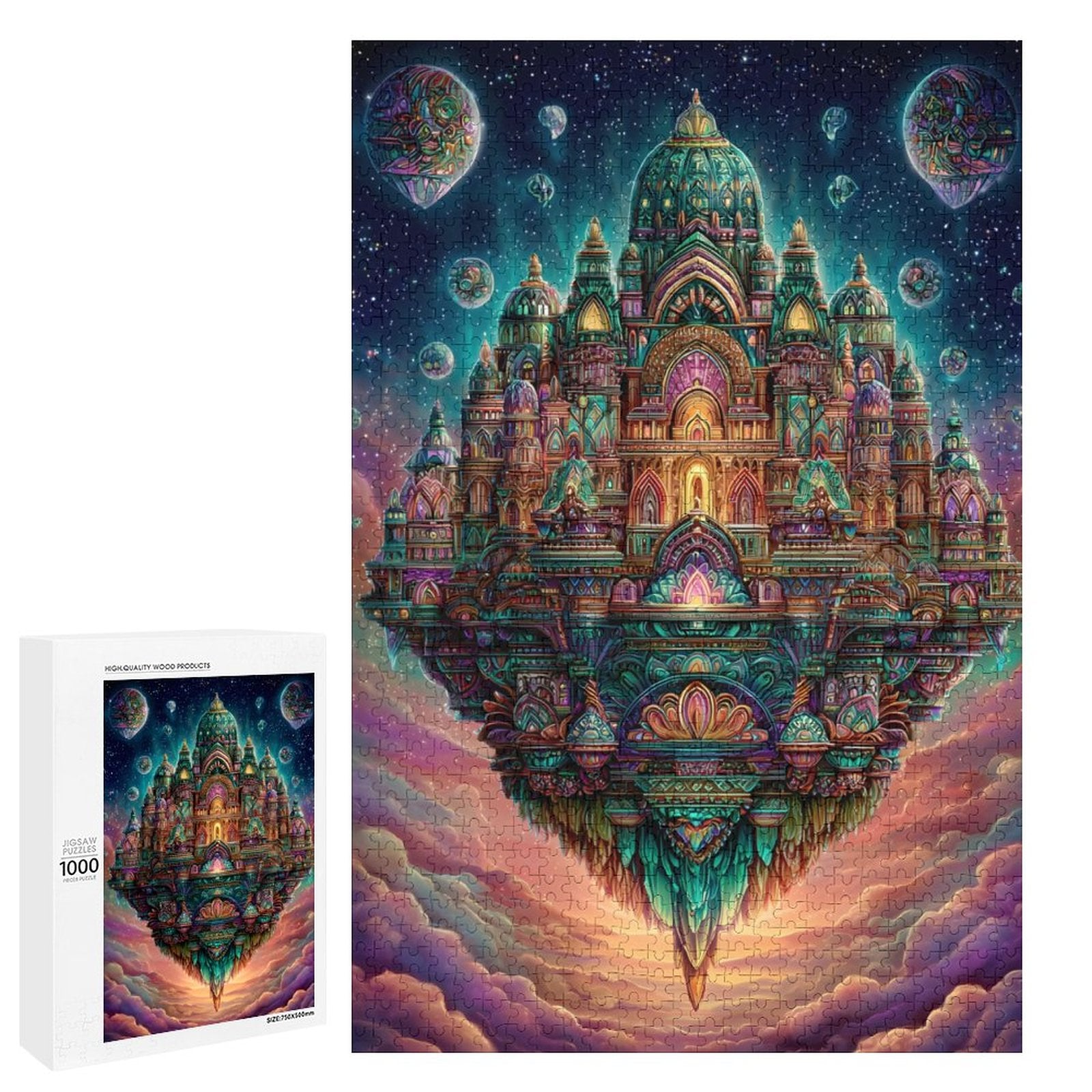 Mosaic City Wooden Puzzle