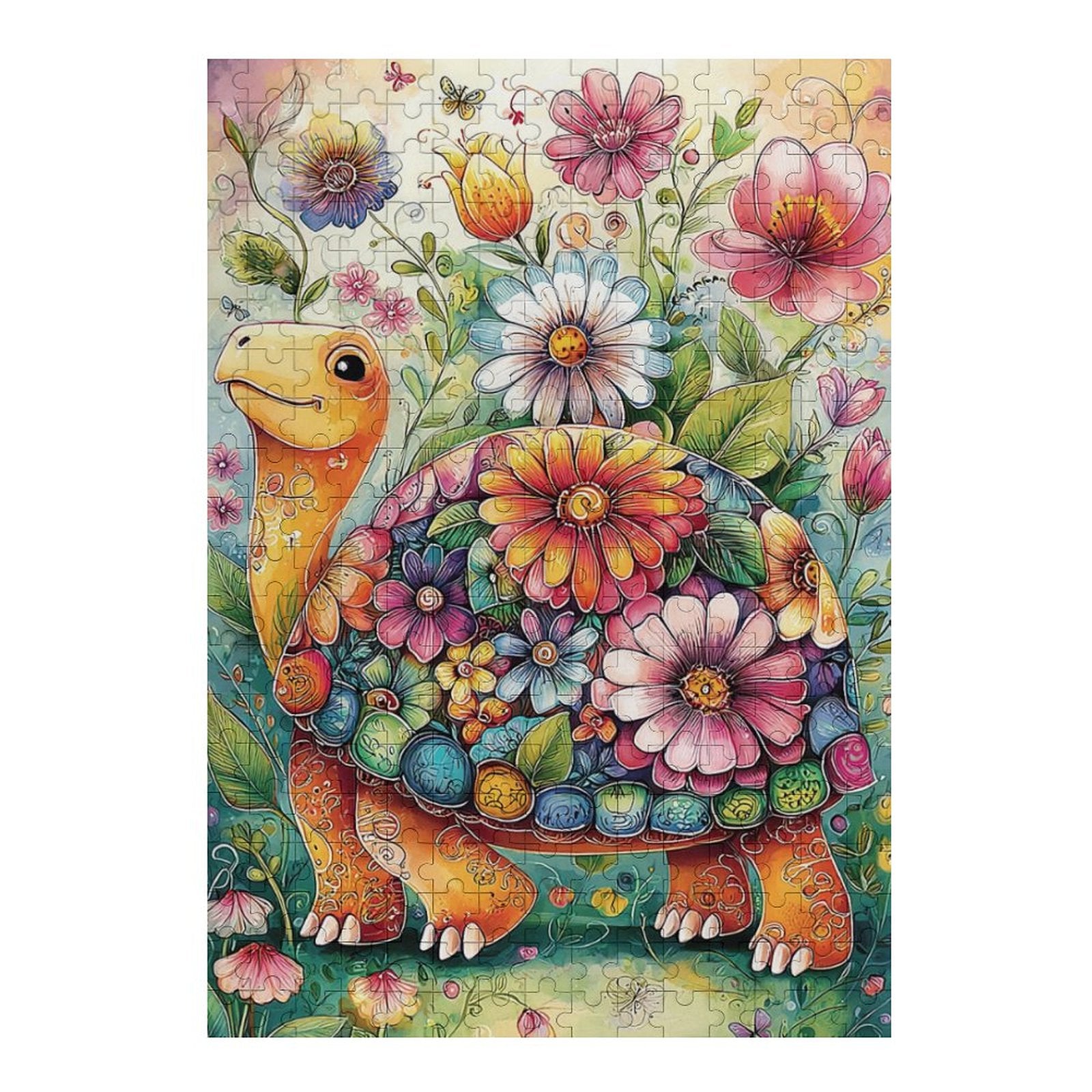 Colorful Turtle Wooden Puzzle