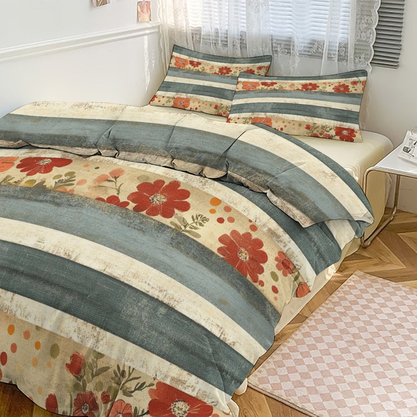 King 3-Piece Bedding Set-102"x90"/ 259x229cm