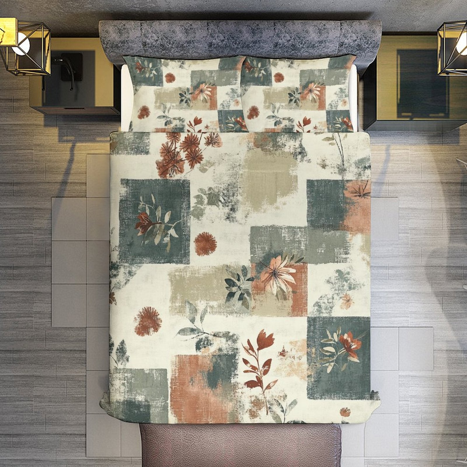 Queen 3-Piece Bedding Set-90"x90"/ 229x229cm
