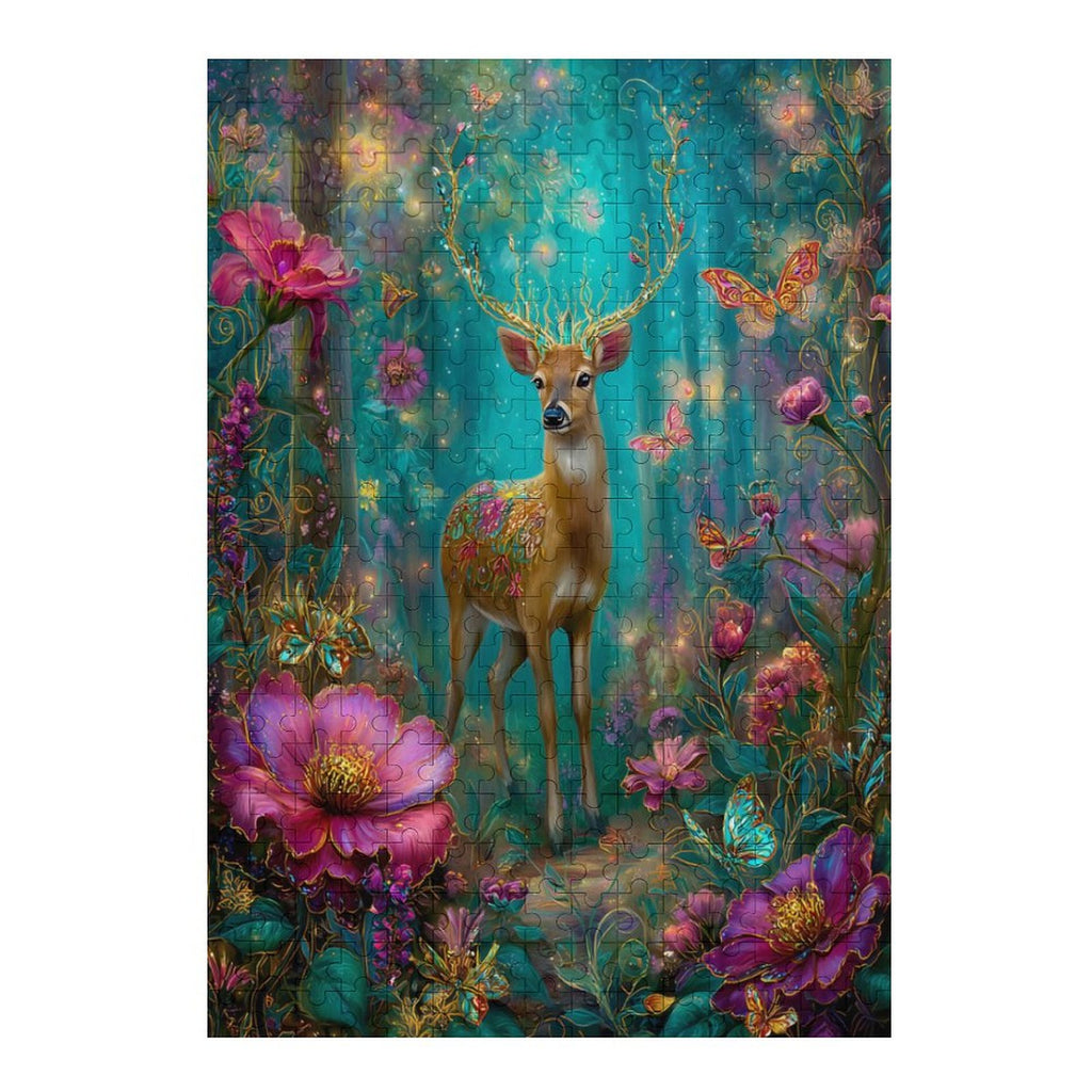 Iridescent deer Wooden Puzzle