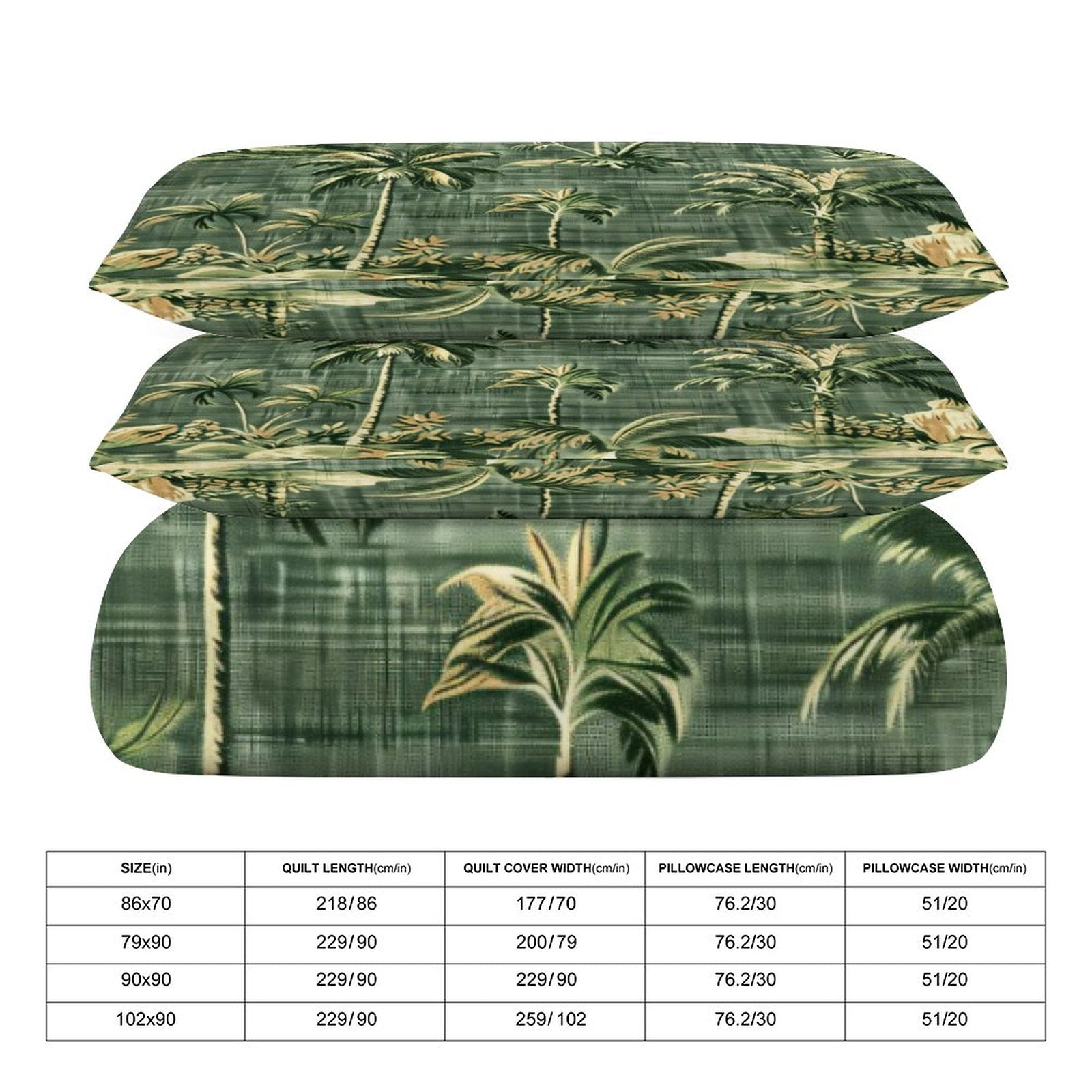Full 3-Piece Bedding Set-86"×70"/ 218×177cm