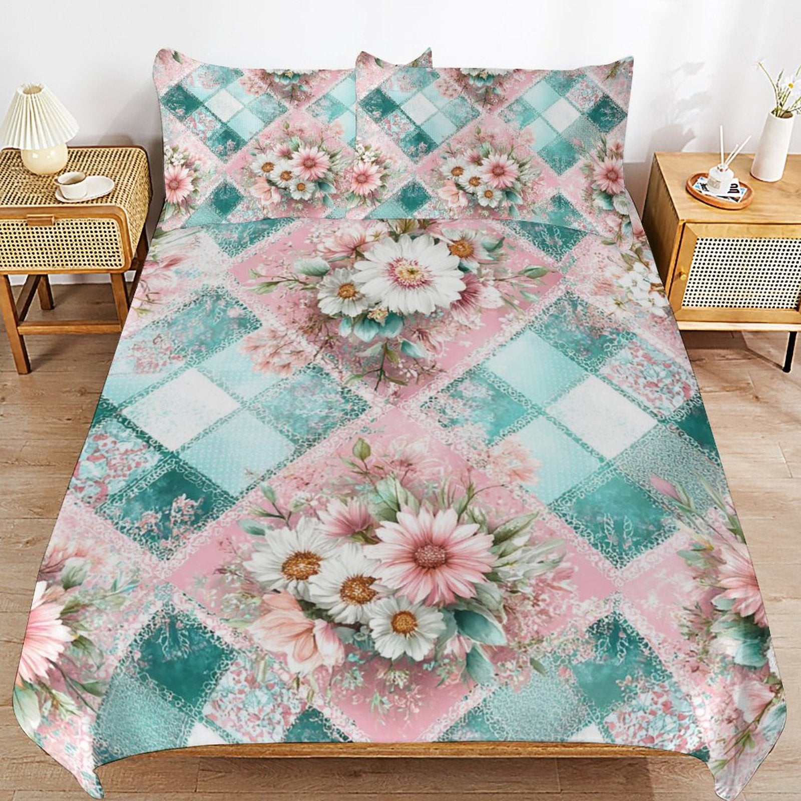Queen 3-Piece Bedding Set-90"x90"/ 229x229cm