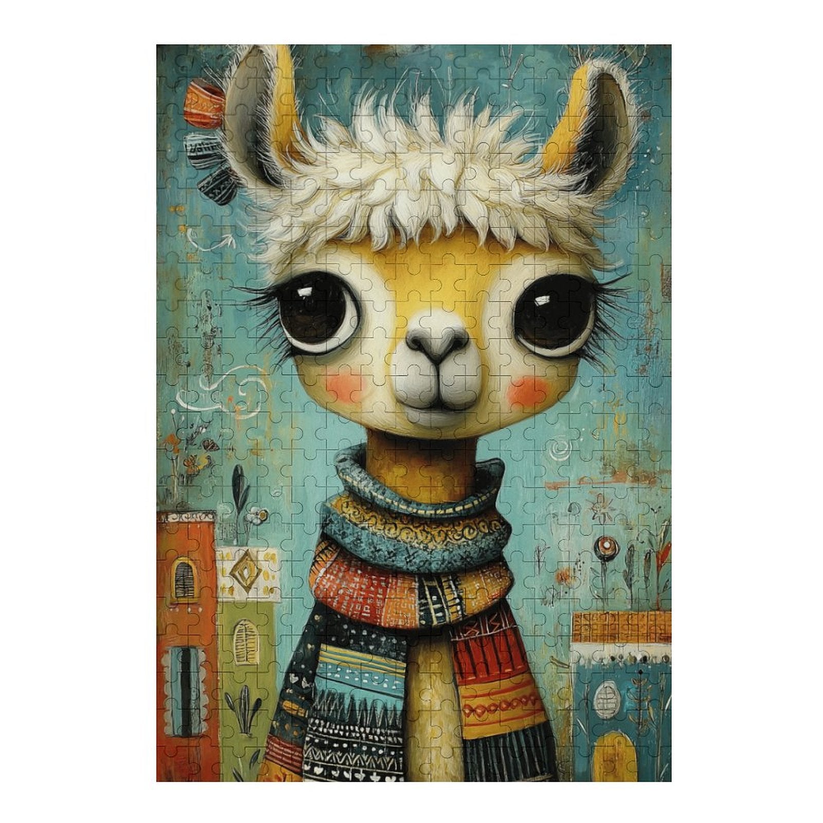 Boho Alpaca Wooden Puzzle