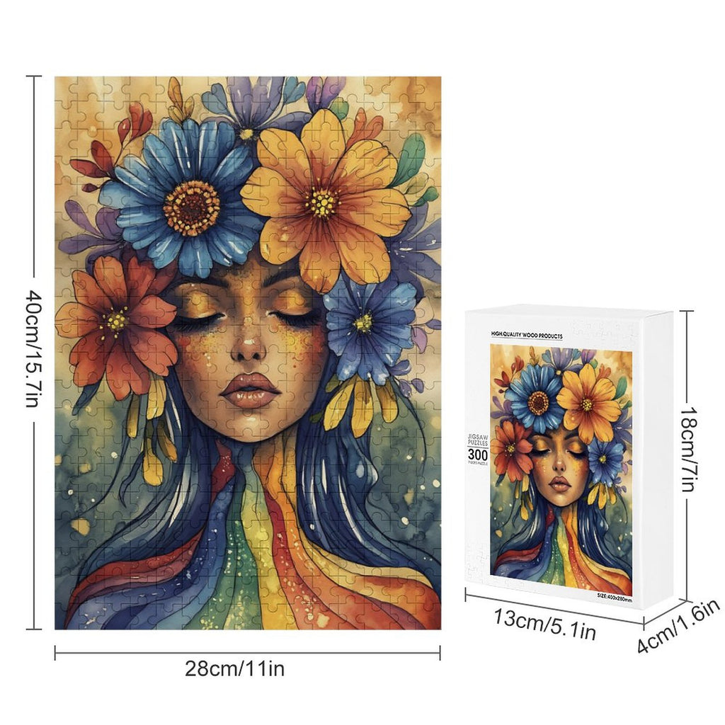 Bloom where you're planted Wooden Puzzle