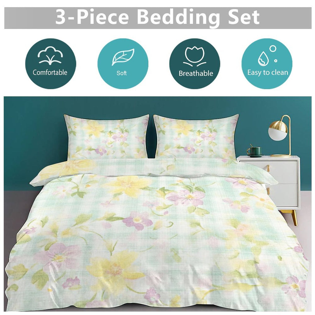 Queen 3-Piece Bedding Set-90"x90"/ 229x229cm