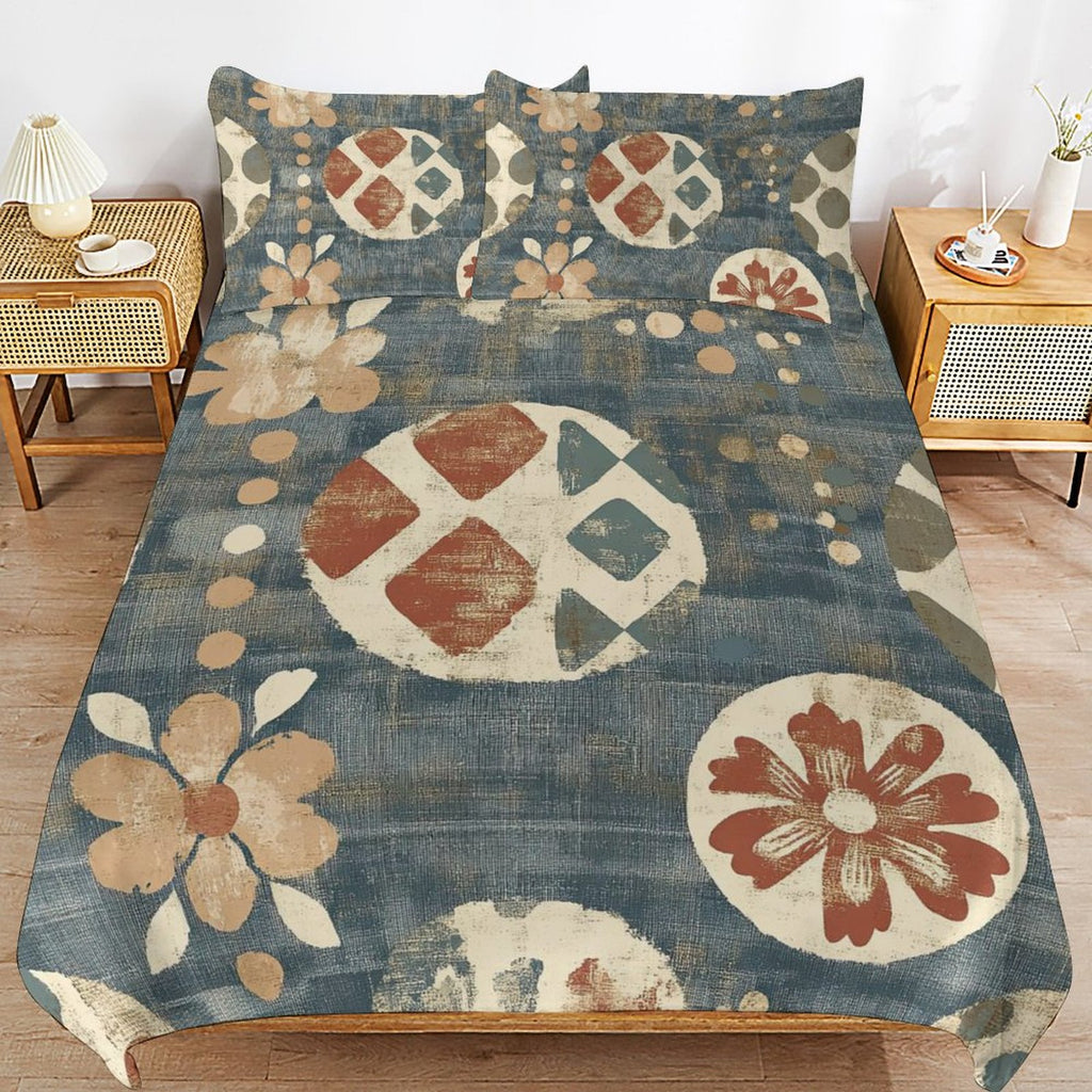 Queen 3-Piece Bedding Set-90"x90"/ 229x229cm