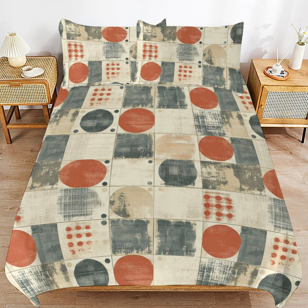 Queen 3-Piece Bedding Set-90"x90"/ 229x229cm
