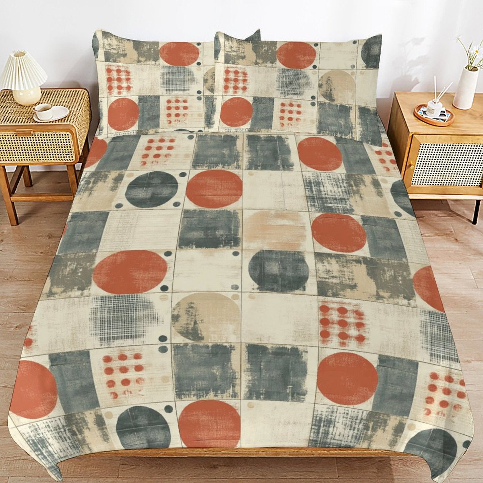 Queen 3-Piece Bedding Set-90"x90"/ 229x229cm