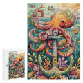 Colorful Octopus and anchor Wooden Puzzle