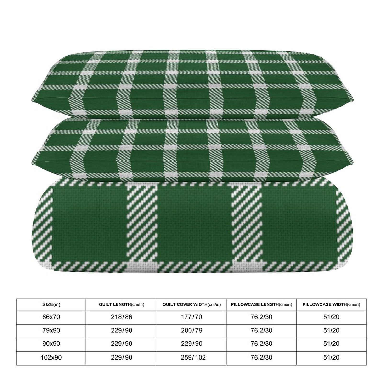 King 3-Piece Bedding Set-102"x90"/ 259x229cm