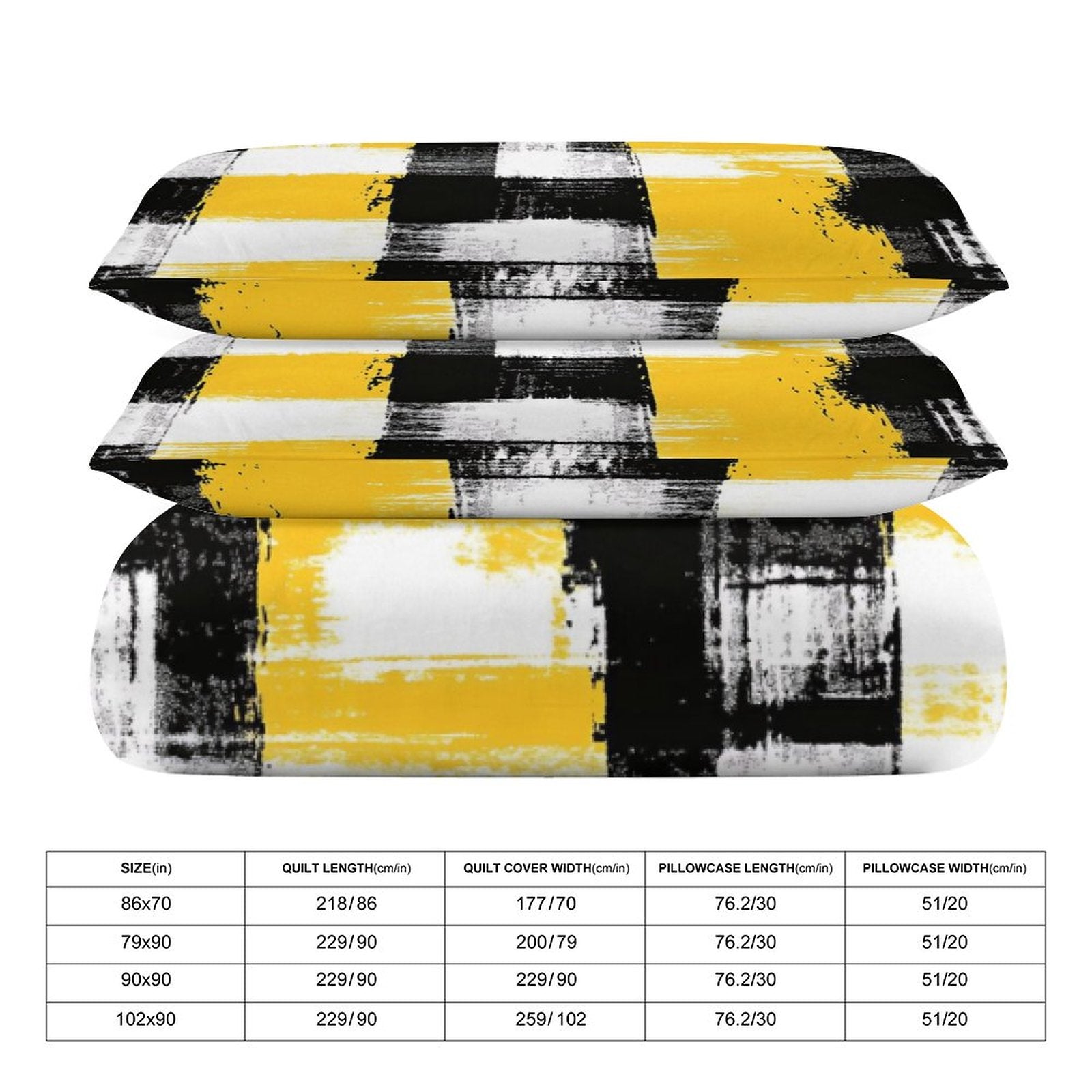Queen 3-Piece Bedding Set-90"x90"/ 229x229cm