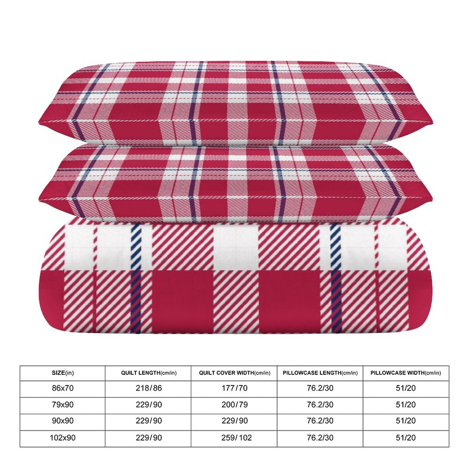 Queen 3-Piece Bedding Set-90"x90"/ 229x229cm