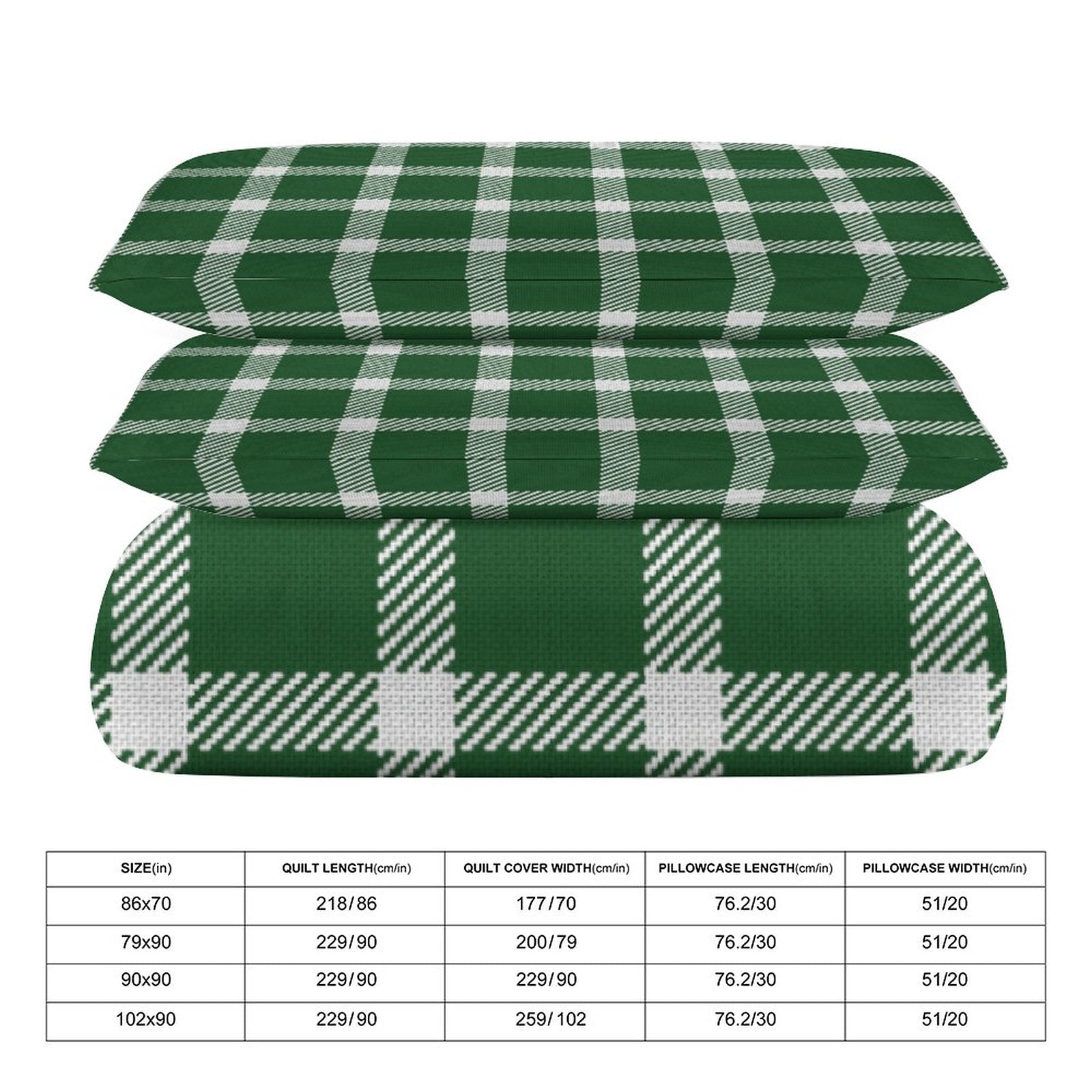 Queen 3-Piece Bedding Set-90"x90"/ 229x229cm