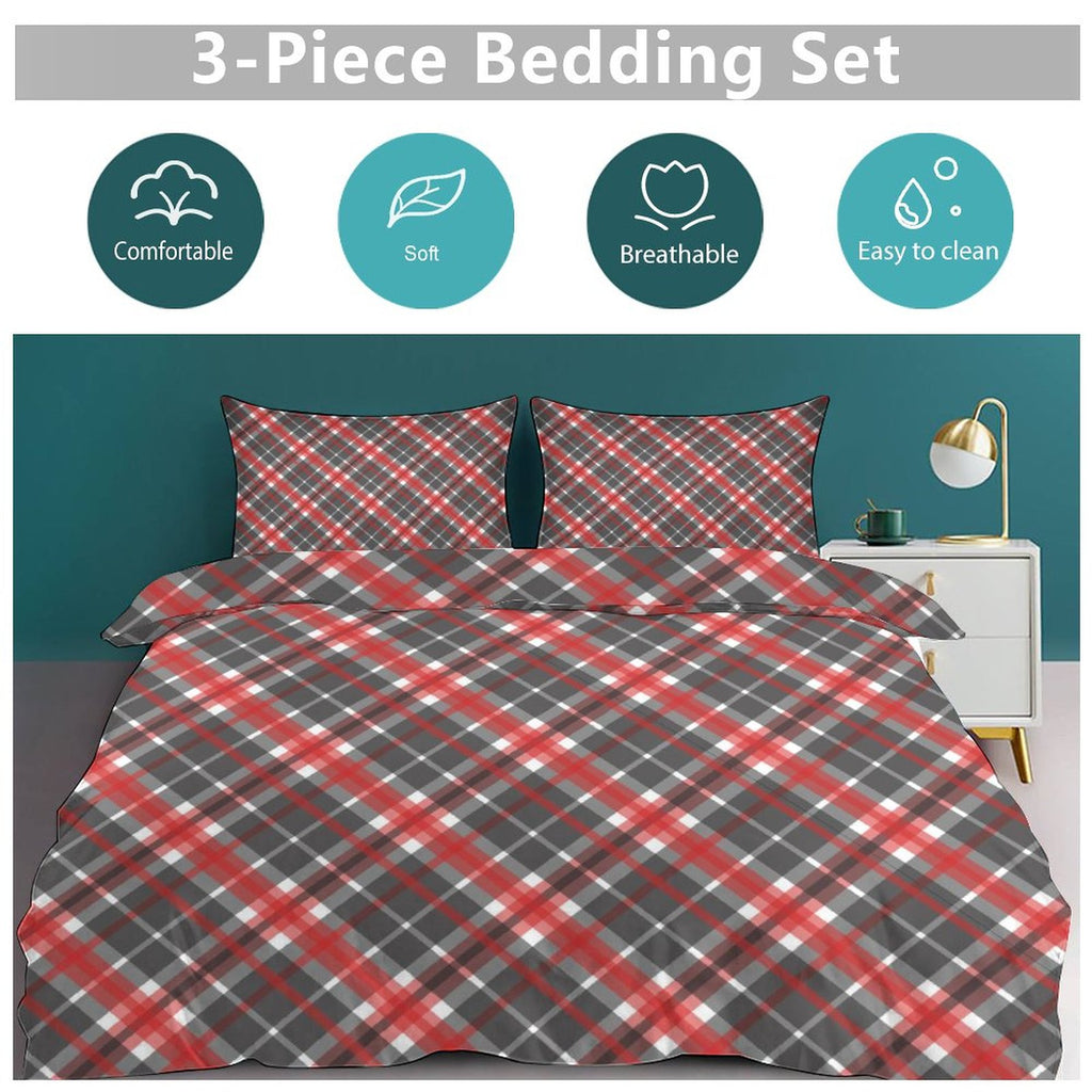 Queen 3-Piece Bedding Set-90"x90"/ 229x229cm