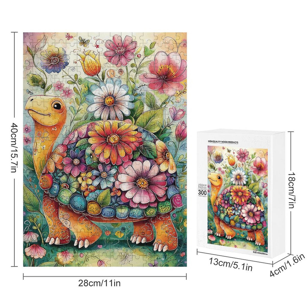 Colorful Turtle Wooden Puzzle