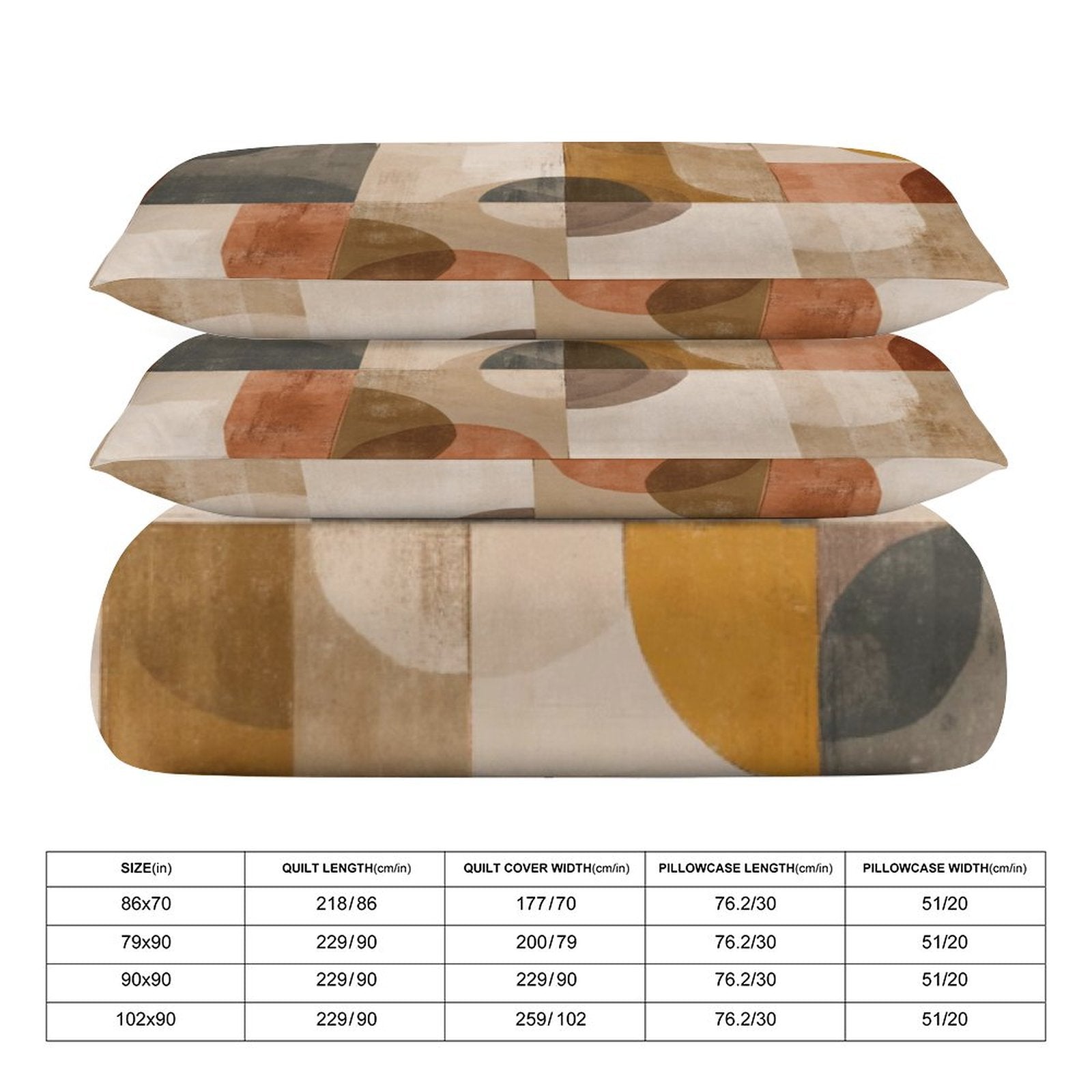King 3-Piece Bedding Set-102"x90"/ 259x229cm