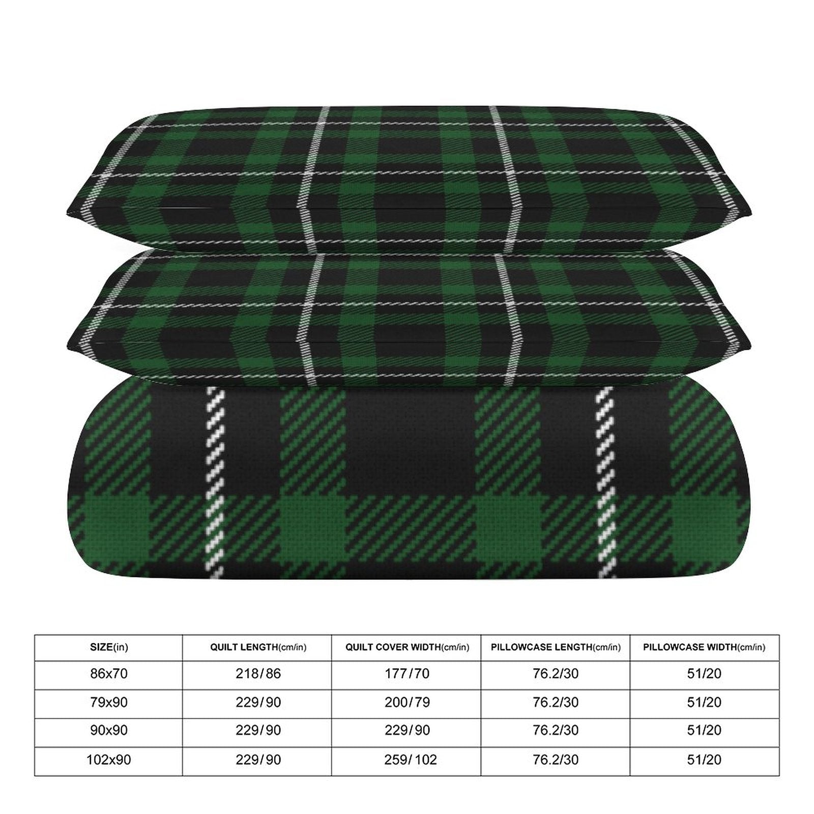 Full 3-Piece Bedding Set-86"×70"/ 218×177cm