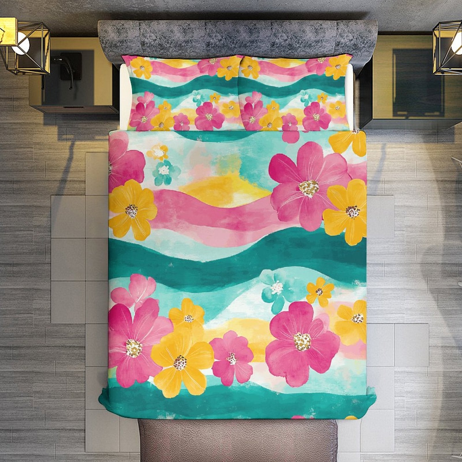 Queen 3-Piece Bedding Set-90"x90"/ 229x229cm