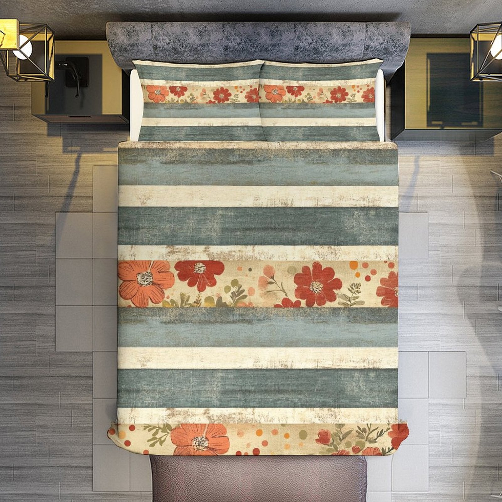 Queen 3-Piece Bedding Set-90"x90"/ 229x229cm