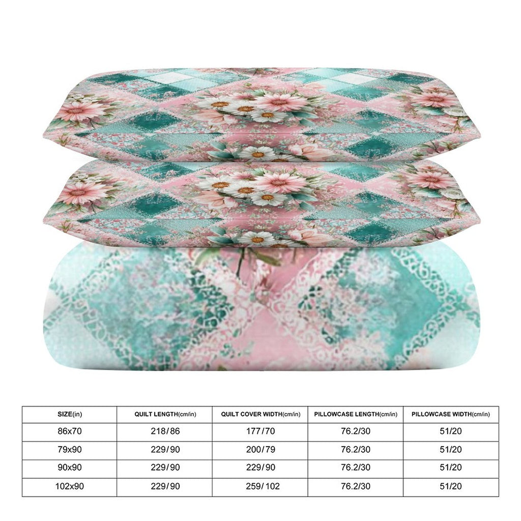 King 3-Piece Bedding Set-102"x90"/ 259x229cm