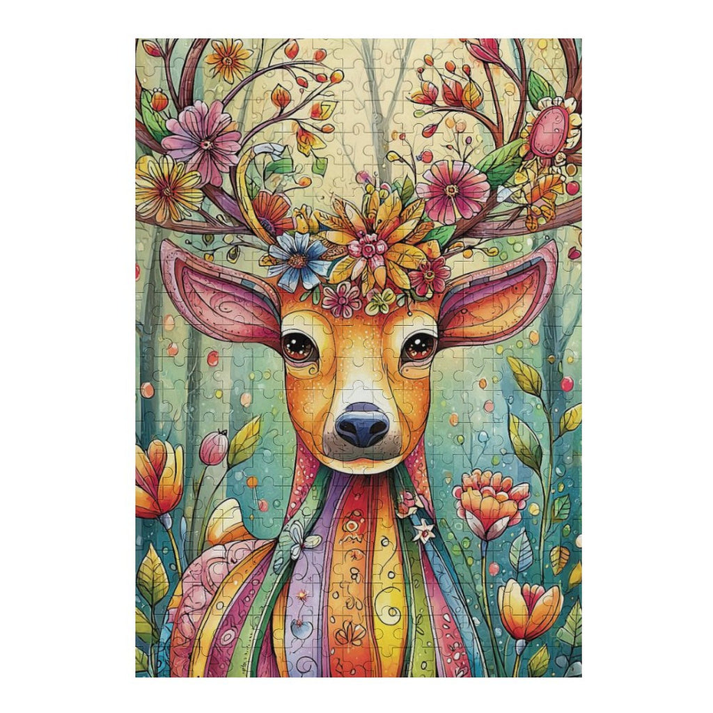 Colorful deer Wooden Puzzle