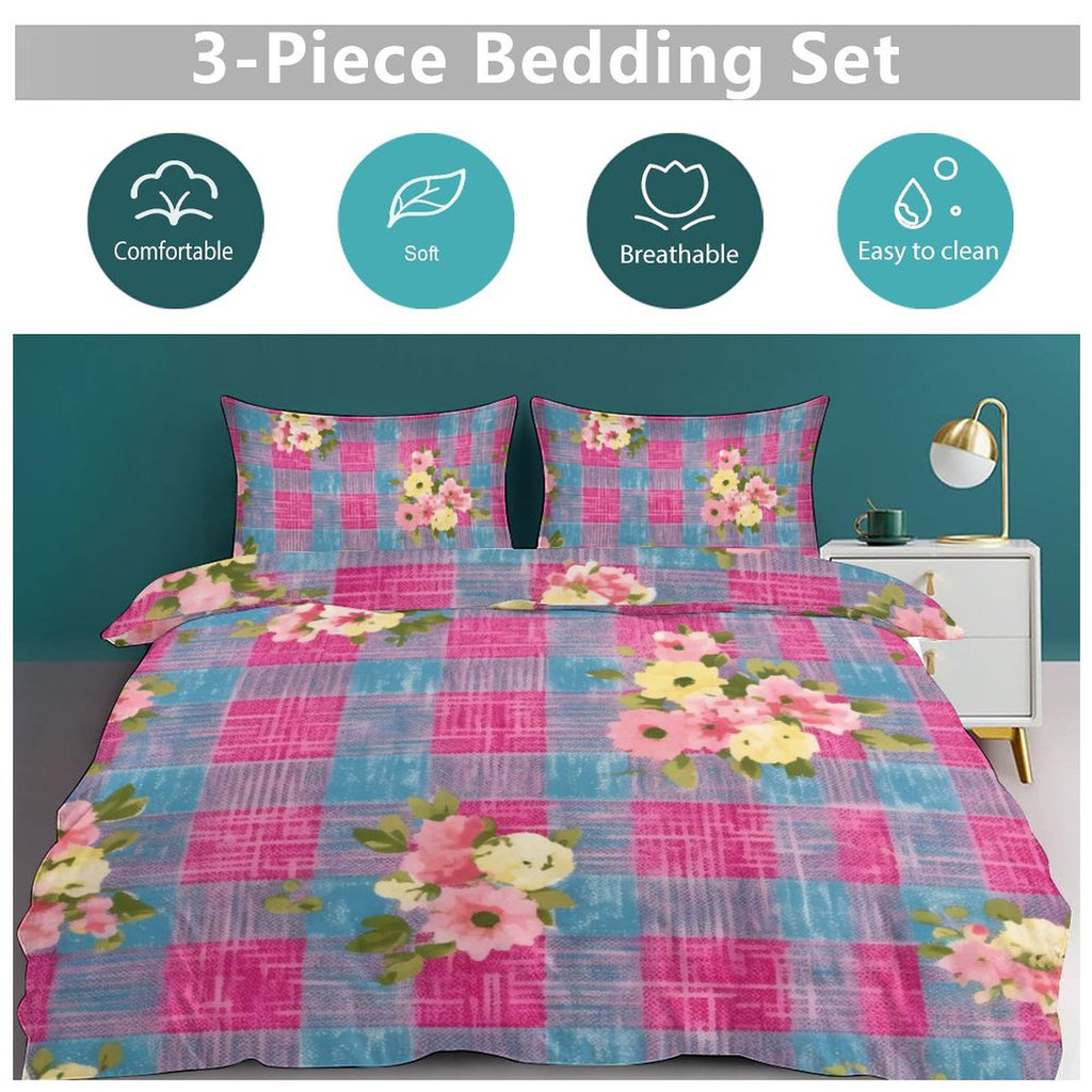 Full 3-Piece Bedding Set-86"×70"/ 218×177cm