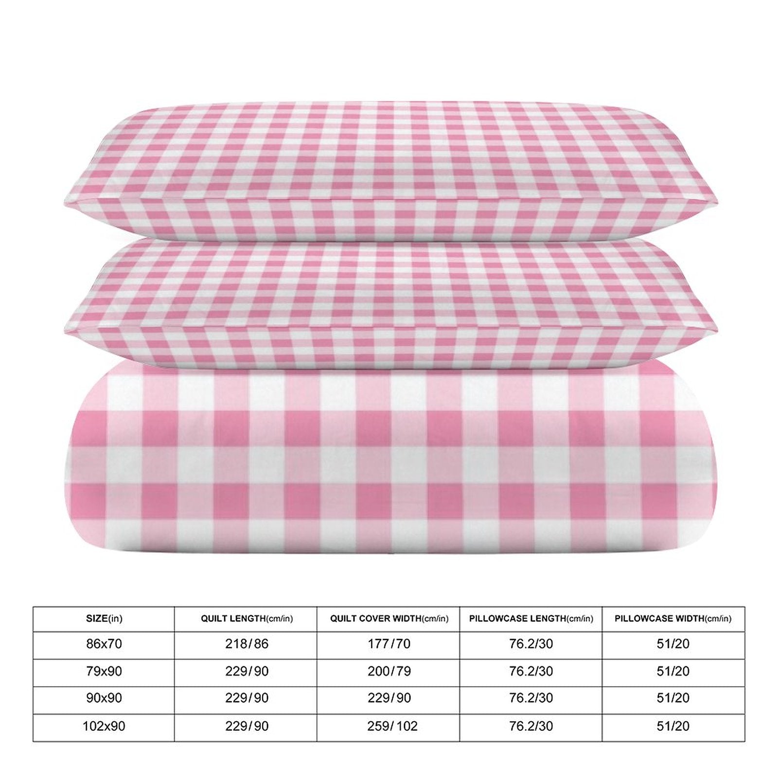 Queen 3-Piece Bedding Set-90"x90"/ 229x229cm