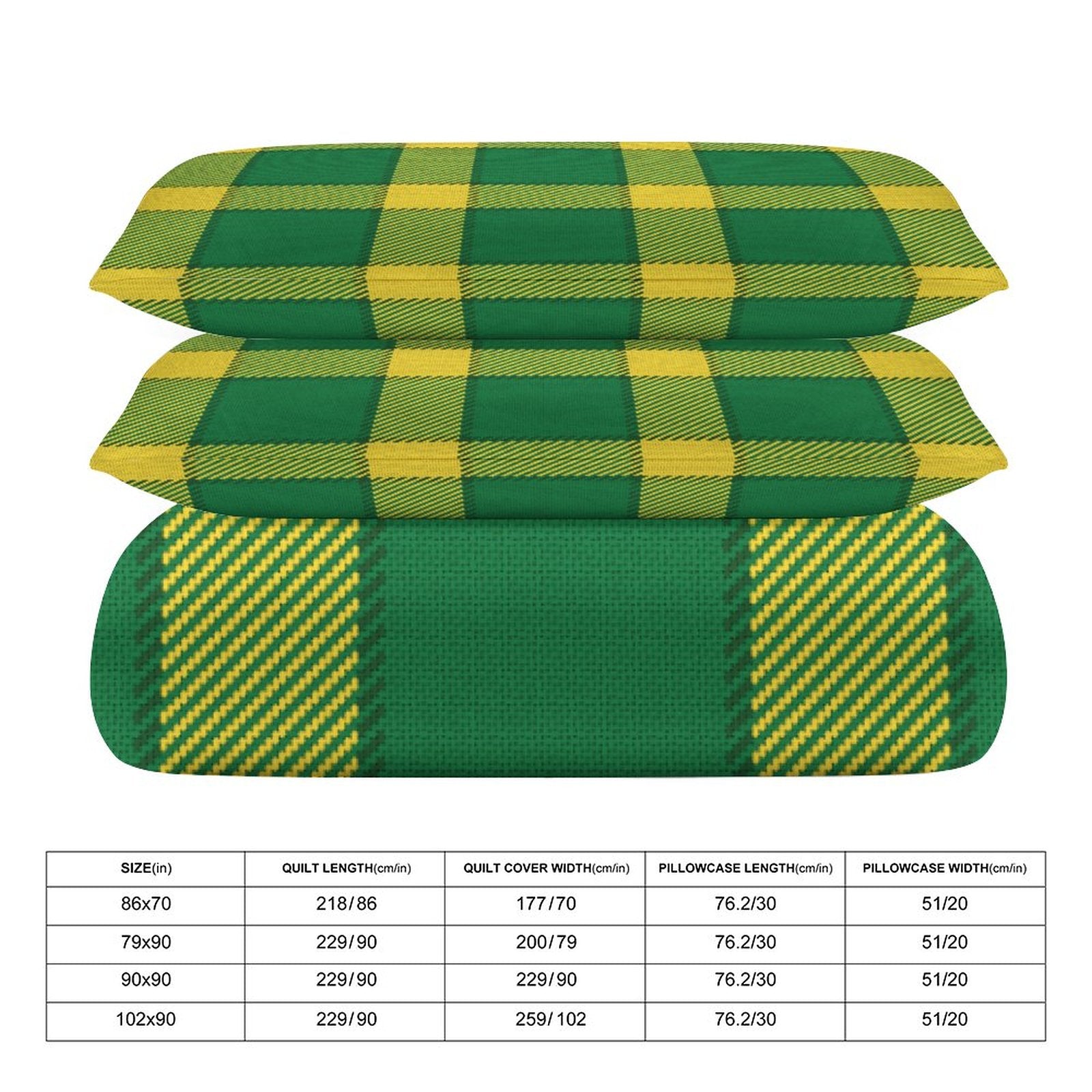 King 3-Piece Bedding Set-102"x90"/ 259x229cm