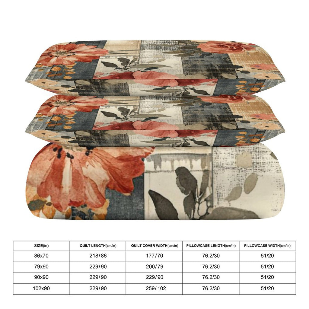 Full 3-Piece Bedding Set-86"×70"/ 218×177cm