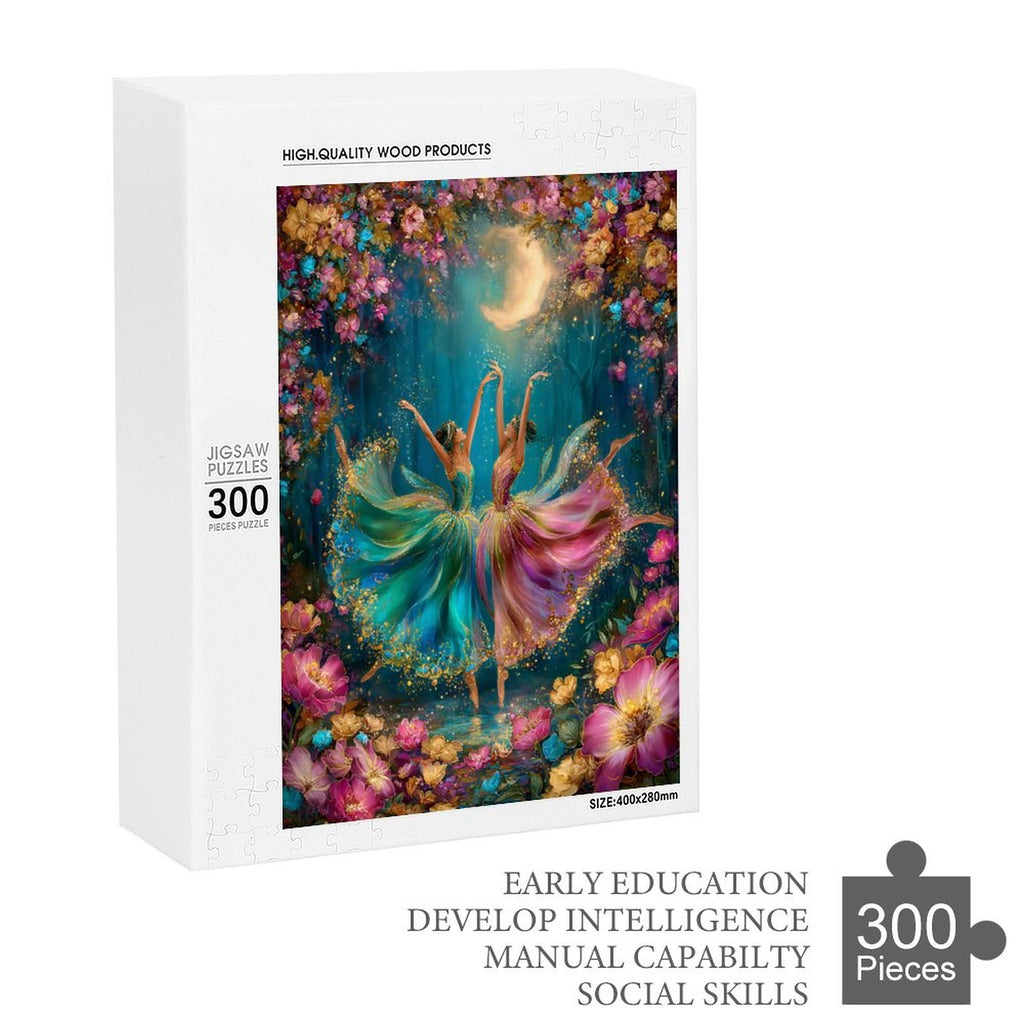 Mystical Midnight Dancing Ladies Wooden Puzzle