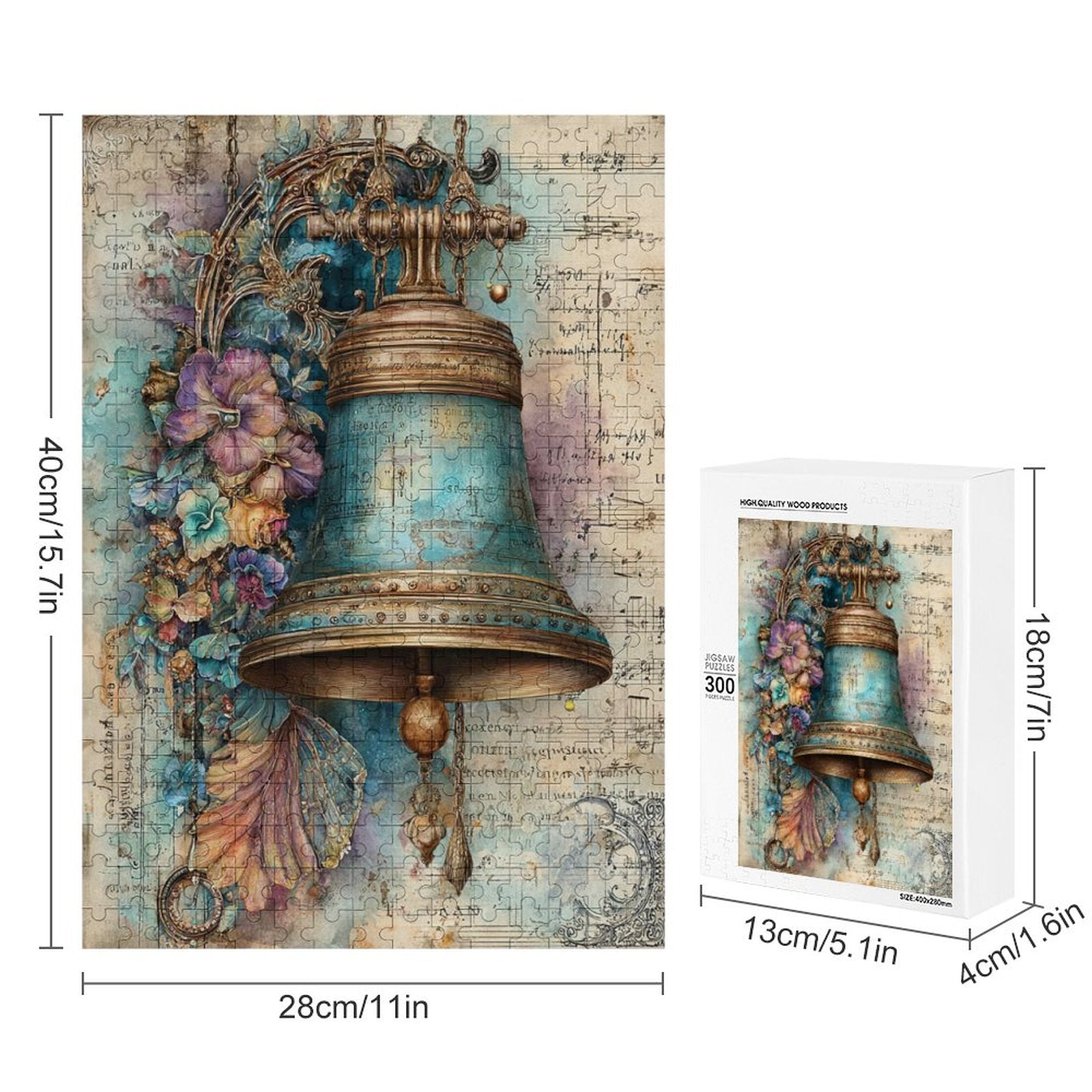 Bronze Bell Wooden Puzzle