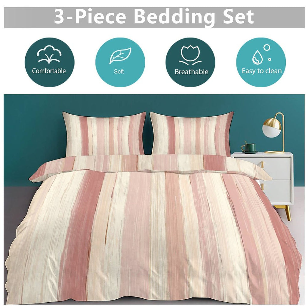 Queen 3-Piece Bedding Set-90"x90"/ 229x229cm