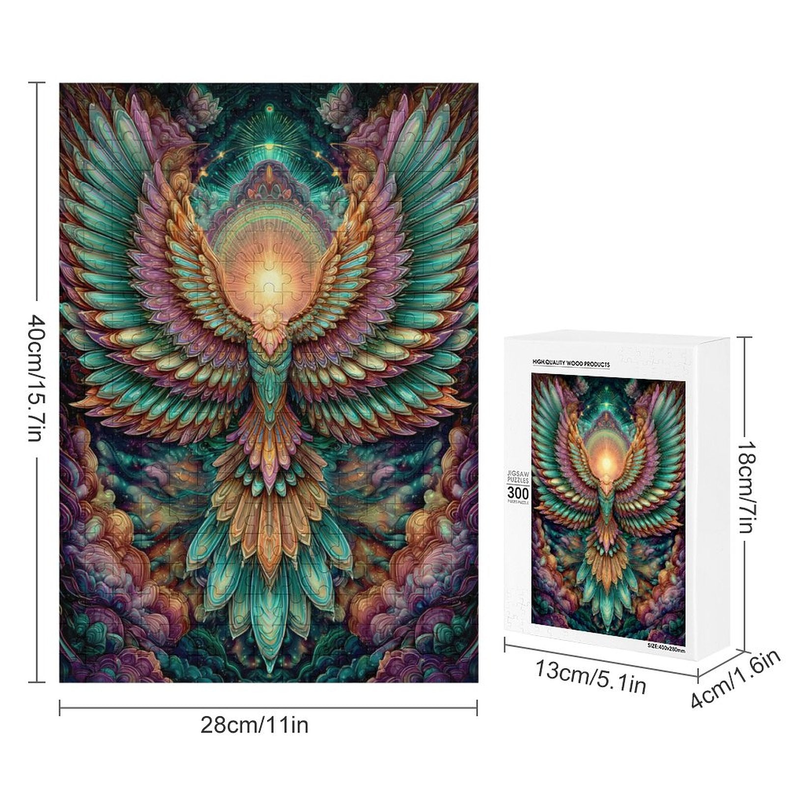 Celestial Wings Wooden Puzzle
