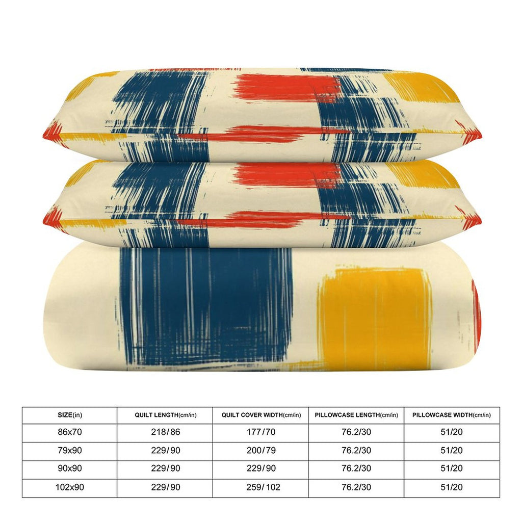 Queen 3-Piece Bedding Set-90"x90"/ 229x229cm