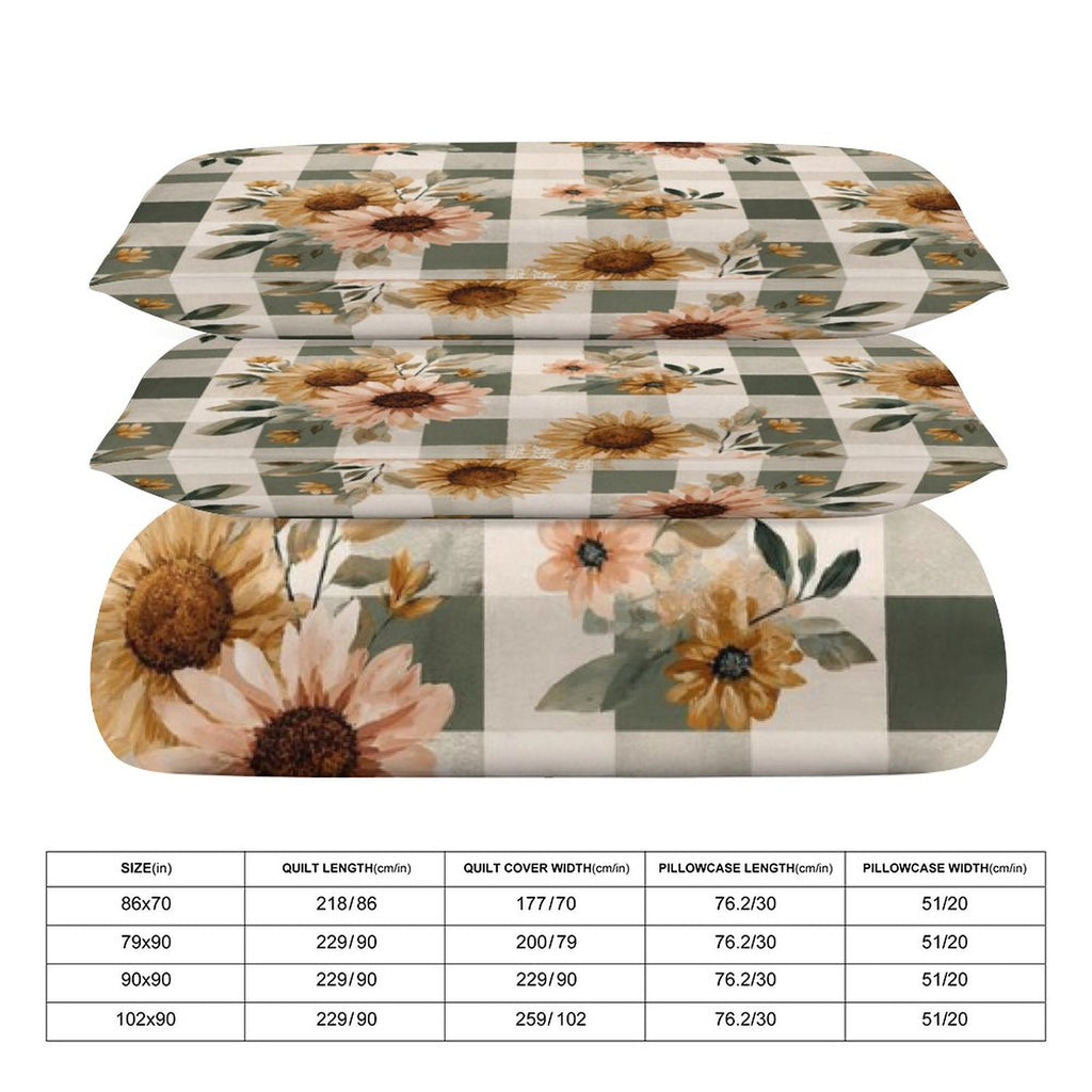 Full 3-Piece Bedding Set-86"×70"/ 218×177cm