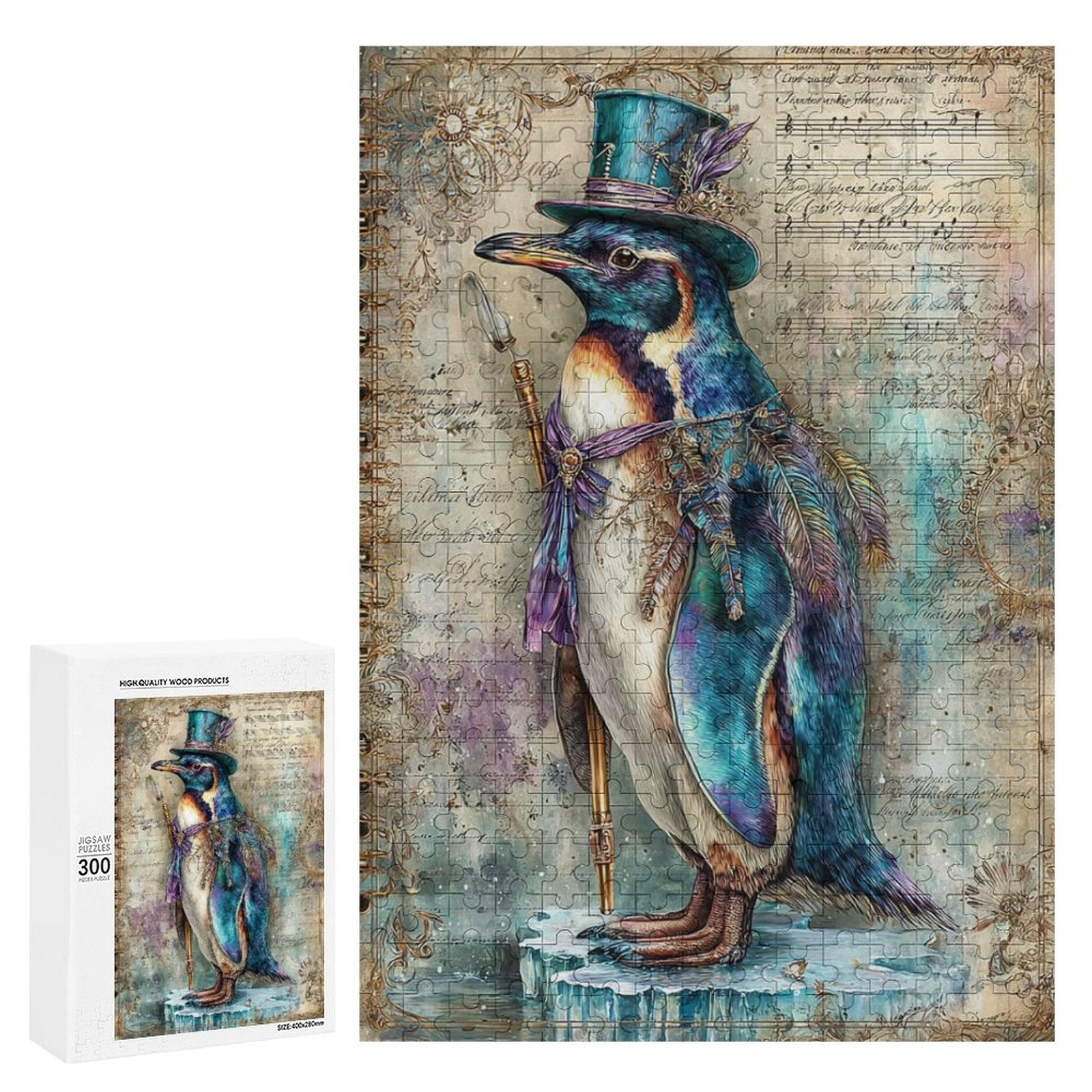 Emperor Penguin Wooden Puzzle