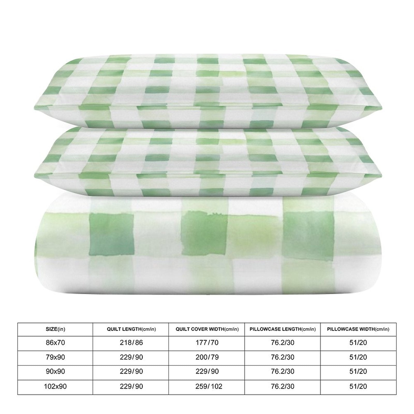 Queen 3-Piece Bedding Set-90"x90"/ 229x229cm
