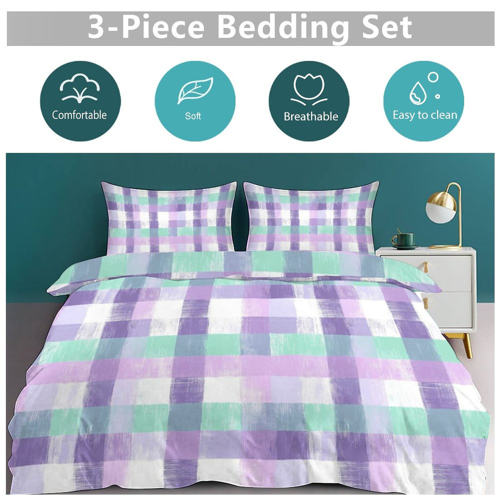 Queen 3-Piece Bedding Set-90"x90"/ 229x229cm