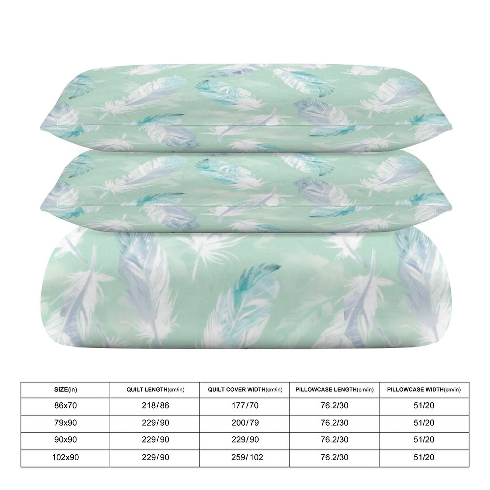 Full 3-Piece Bedding Set-86"×70"/ 218×177cm