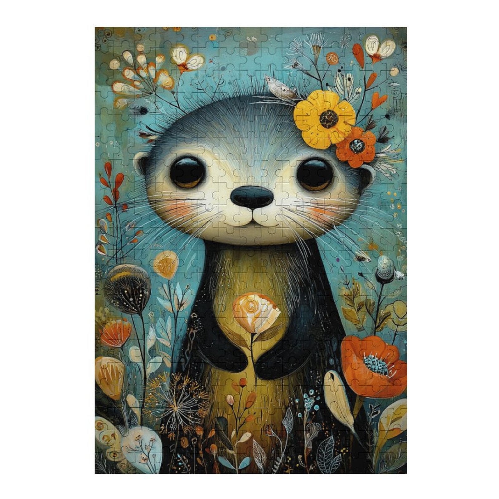 Boho Baby Otter Wooden Puzzle