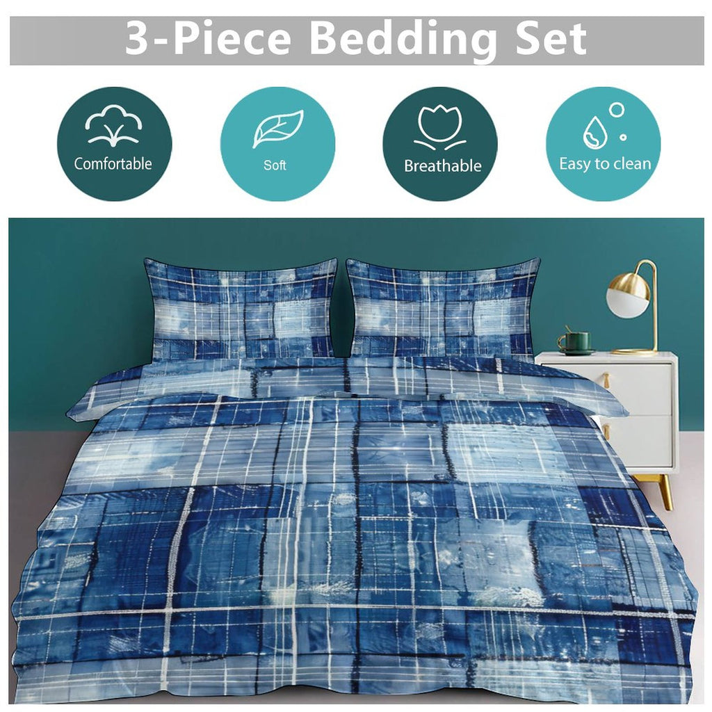 Full 3-Piece Bedding Set-86"×70"/ 218×177cm